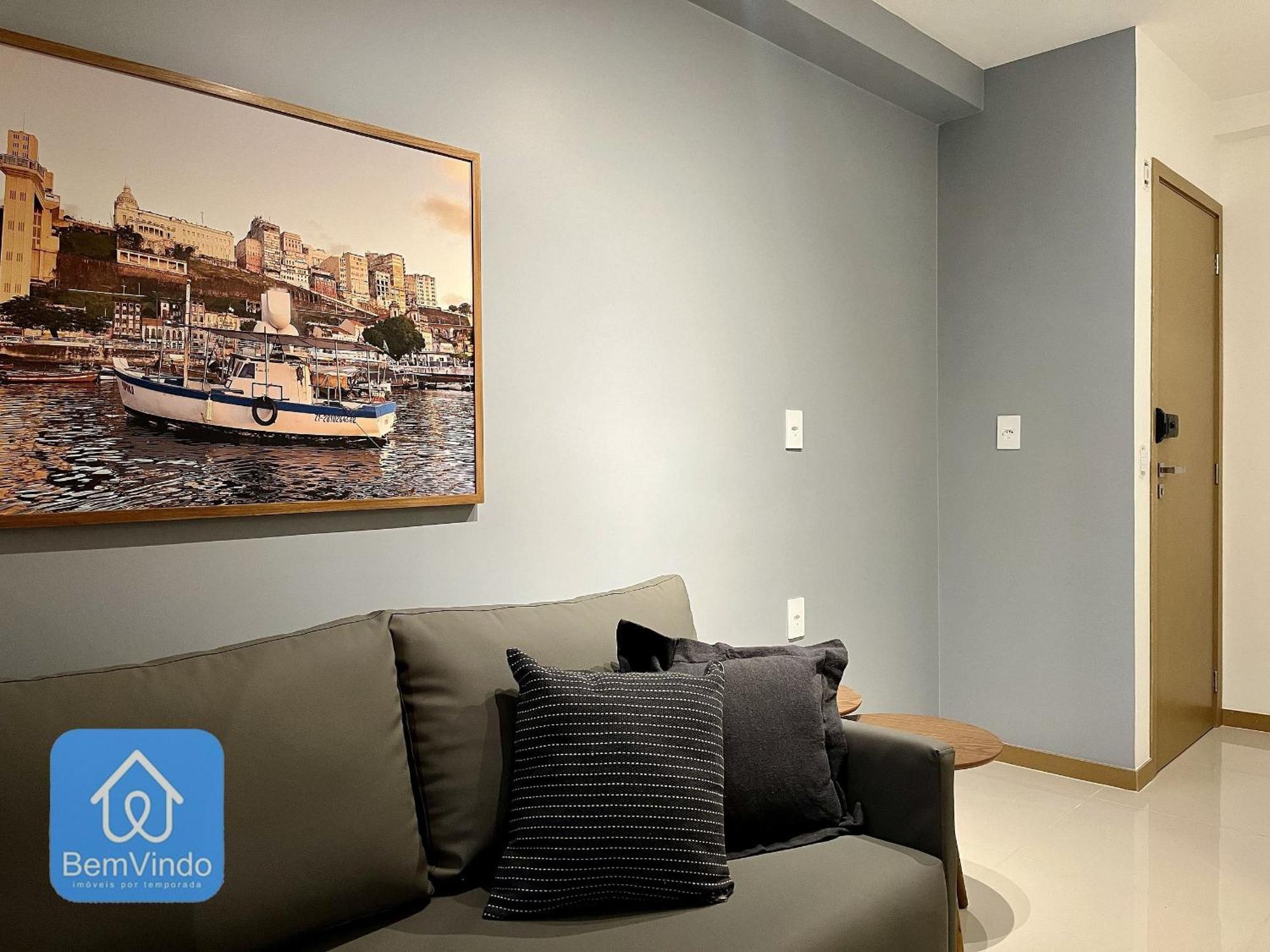 E Sala Confortavel E Completo Na Ondina Apartamento Salvador