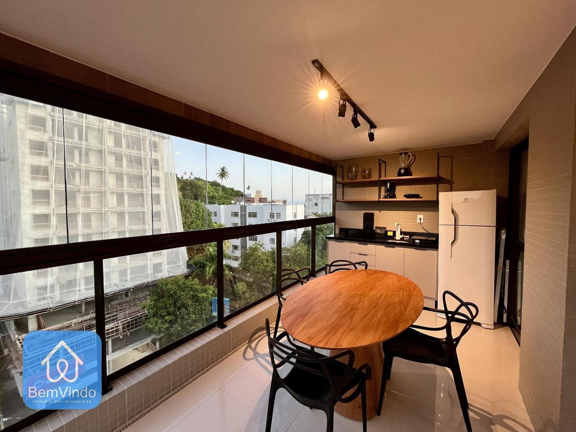 E Sala Confortavel E Completo Na Ondina Apartamento